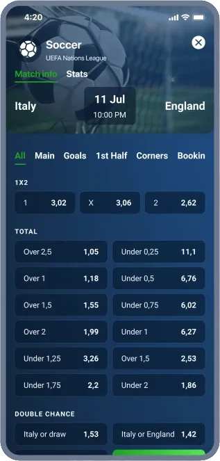 Mobile live betting